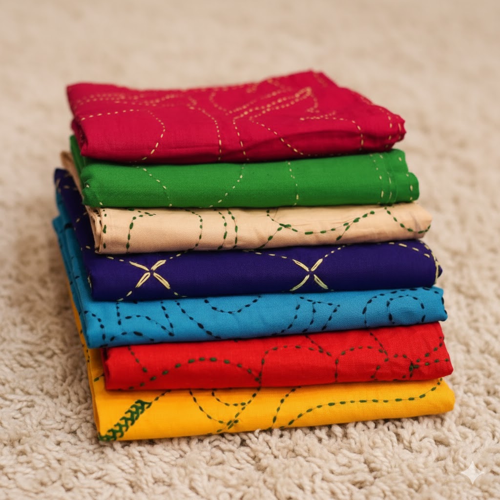 বেবি নকশিকাঁথা ৬পিচের কম্বো!